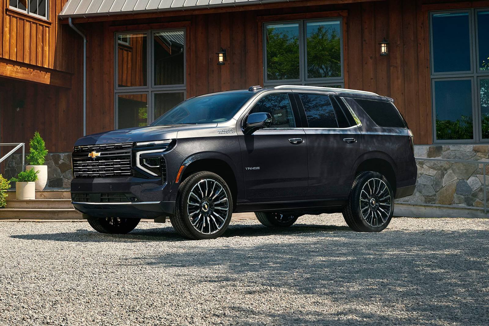 Chevrolet Tahoe black luxury SUV